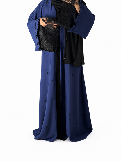 Royal Navy Lace Abaya